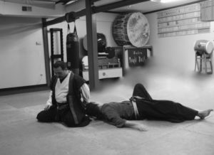 60 year practitioner, Tsuji Soke demonstrates in the classes © SamuraiAcademy.org